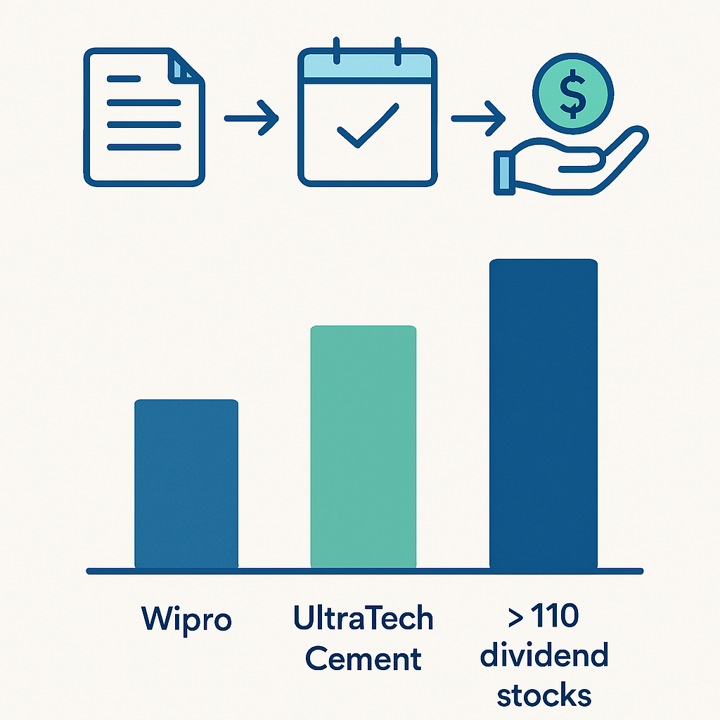 Wipro, UltraTech Cement and 110+ Dividend Stocks Turning Ex-Date: What Investors Need to Know Now explained